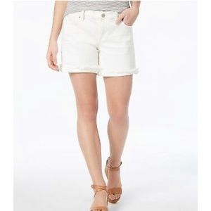 Lucky brand white jean shorts the rollup size 4/27